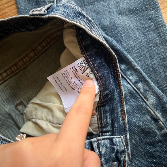 Toteme twisted seam denim washed blue - Picture 4 of 5